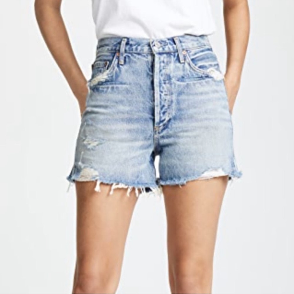 AGOLDE Dee High Rise Shorts NWOT - Picture 2 of 13